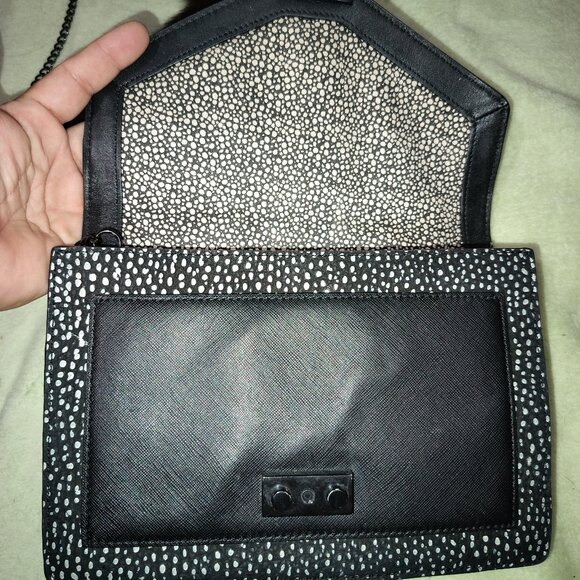 Loeffler Randall Python Emboss Crossbody Leather Bag. - Picture 7 of 11